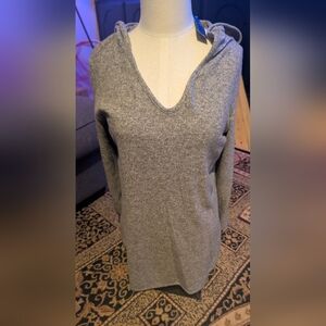 NWT Nally & Millie Textured Gray Long Sleeve Top Sz Large